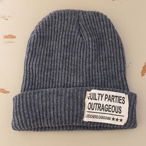 Grey Knit Winter Beanie
